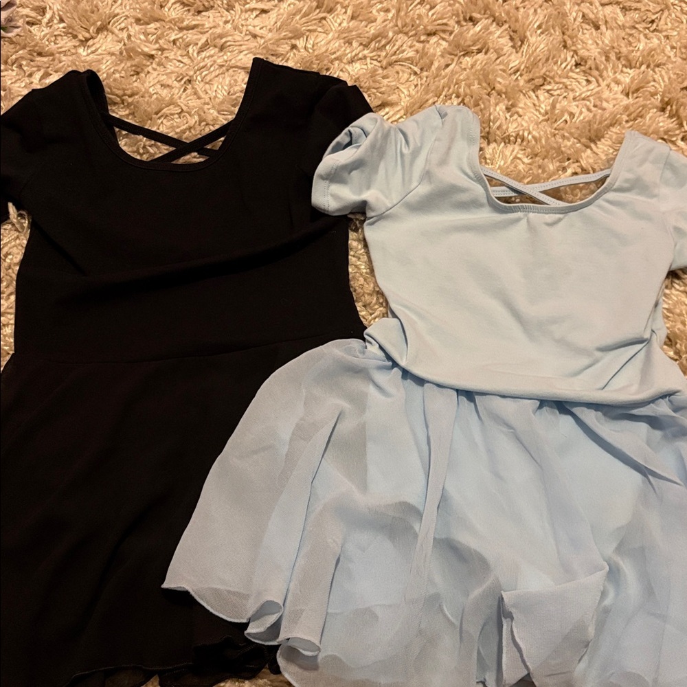 Black and Light Blue Ballet Dresses